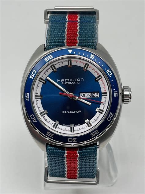 FS: Hamilton Pan Europ, Blue | WatchUSeek Watch Forums