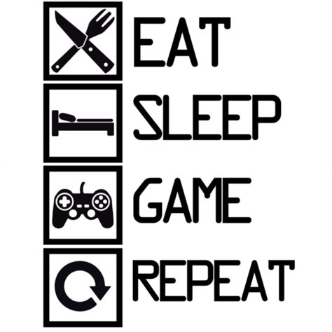 eat sleep game repeat - gaming t-shirt