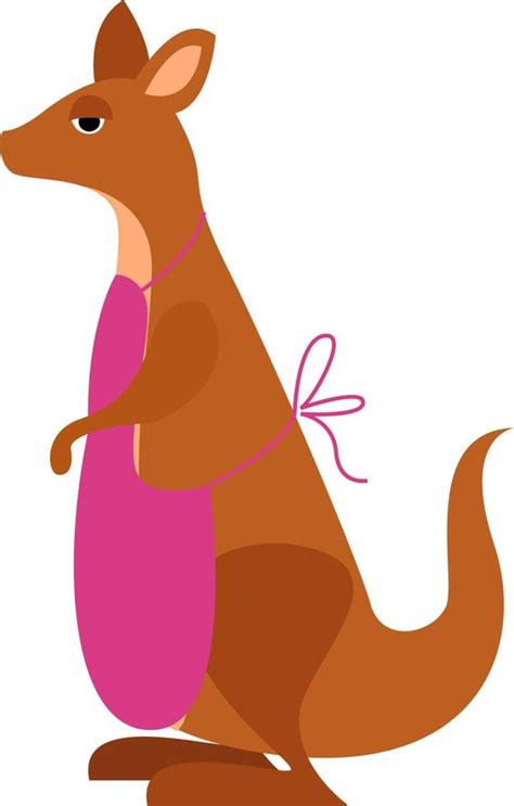 Kangaroo, illustration, vector on white background. 13818659 Vector Art at Vecteezy