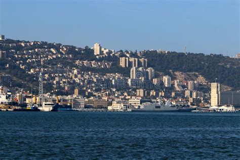 Haifa - a City on the Shores of the Mediterranean Sea Editorial Image - Image of nature, pier ...