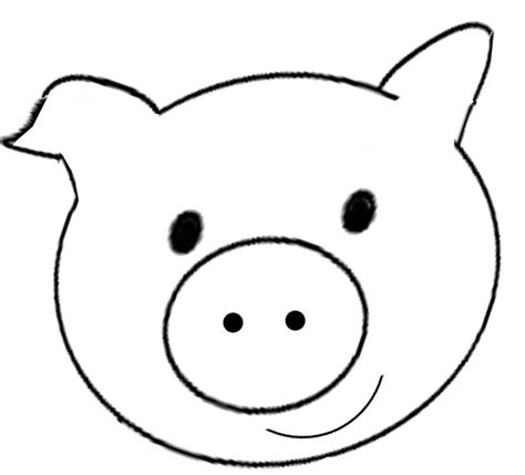 ️Pig Face Coloring Pages Free Download| Goodimg.co