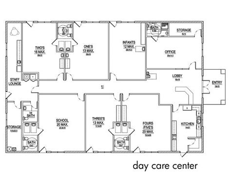 day care center layout | Daycare design, Preschool classroom layout, Daycare floor plans