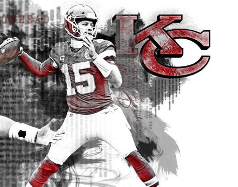 Patrick Mahomes Kansas City Chiefs Canvas Print Wall Art | Etsy