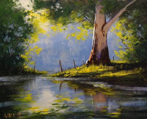 River Gum Painting by Graham Gercken - Pixels