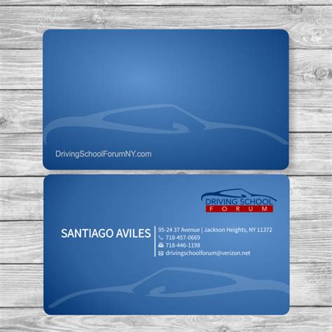 Driving School Business Card with Style | Business card contest