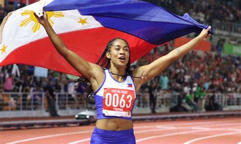 Fil-Am sprinter Kristina Knott, giniba ang record ni Lydia de Vega