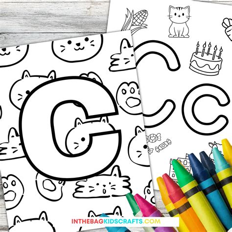 Letter C Coloring Pages (FREE Download) • In the Bag Kids' Crafts