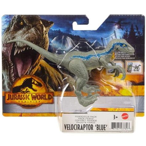 Jurassic World Super Colossal Velociraptor Blue Toy Dinosaur ...