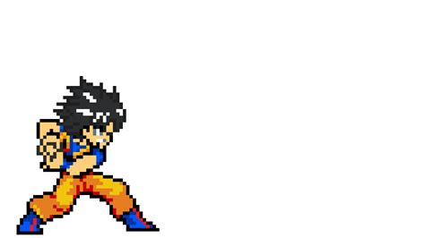 Pixilart - Goku Kamehameha ssj GIF by WeirdHomelesGuy