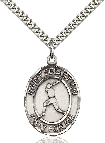 St. Sebastian – Baseball Medal and Necklace – christianapostles.com