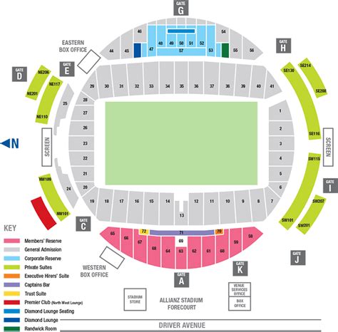 Allianz Stadium Seating Map (Sydney Football Stadium) | Austadiums ...