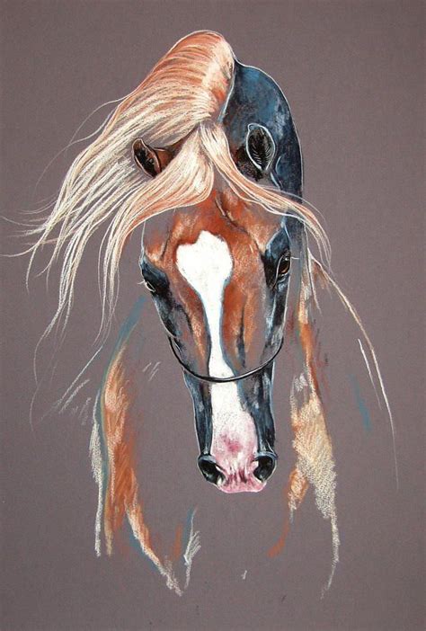 Palomino Arabian Horse Mixed Media by Paulina Stasikowska Horse Art ...