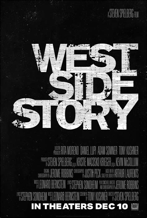 West Side Story - 2021 - Original Movie Poster - Art of the Movies