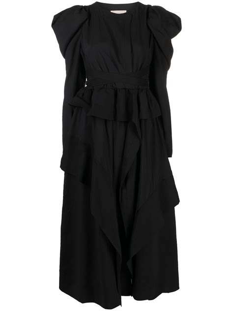 Ulla Johnson Virginie Ruffled Midi Dress - Farfetch