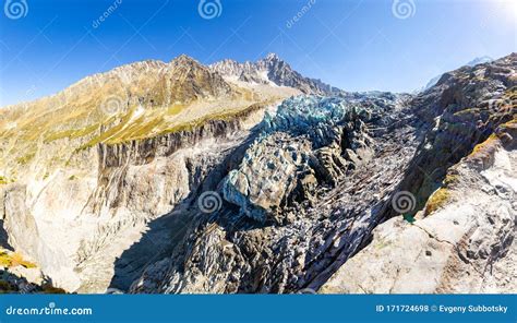 Argentiere Glacier Beautiful View Point, Chamonix, France Alps Stock Photo - Image of argentiere ...