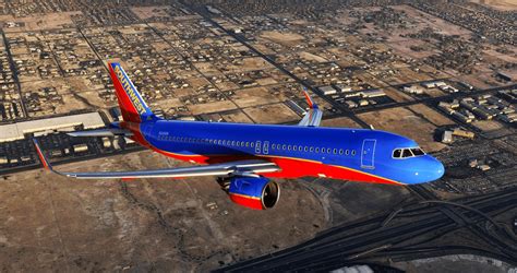 Southwest (Canyon Blue) [8K] - FBW A32NX v1.1 - MSFS2020 Liveries Mod