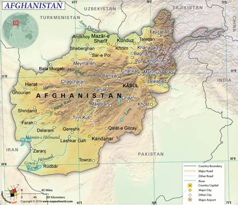 What are the Key Facts of Afghanistan? | World geography map, World geography, Geography map