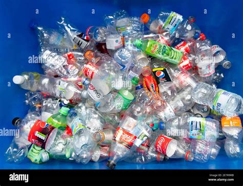 Plastic bottles collected for recycling Stock Photo - Alamy