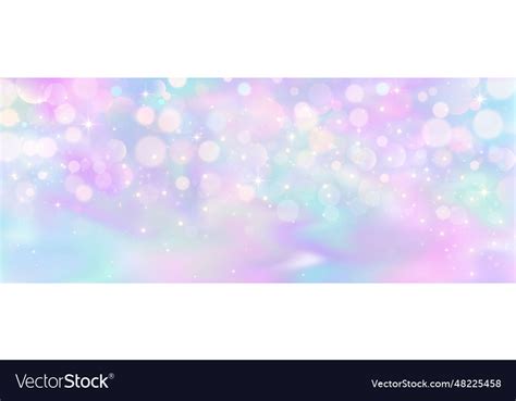 Purple unicorn background pastel watercolor sky Vector Image