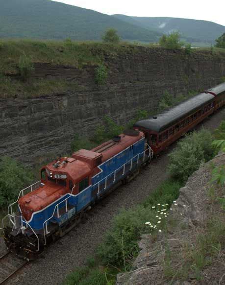 The Tioga Central Railroad of Wellsboro, PA operates excursion and charter trains on a thirty ...