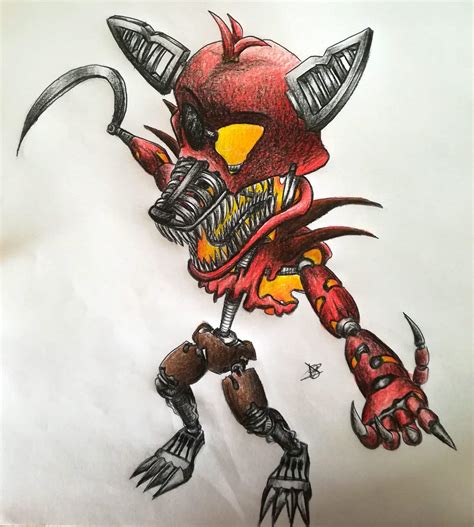 GRIM FOXY(with speed-drawing) | Five Nights At Freddy's Amino