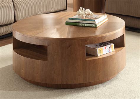 The Round Coffee Tables with Storage – the Simple and Compact Furniture ...