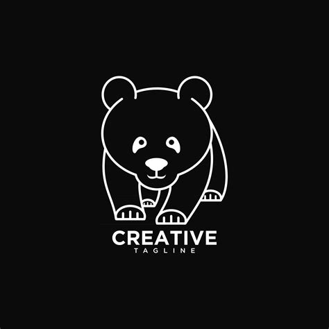 Panda logo design 2870447 Vector Art at Vecteezy