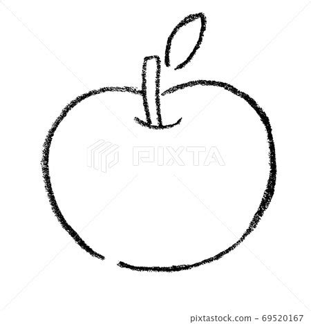 Apple pencil drawing illustration - Stock Illustration [69520167] - PIXTA