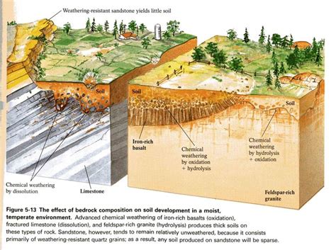 soil composition and bedrock | Earth science, River, Earth