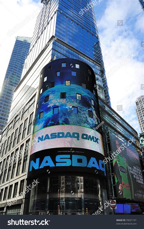 New York City - April 18: The Headquarters Of The Nasdaq Stock Exchange ...