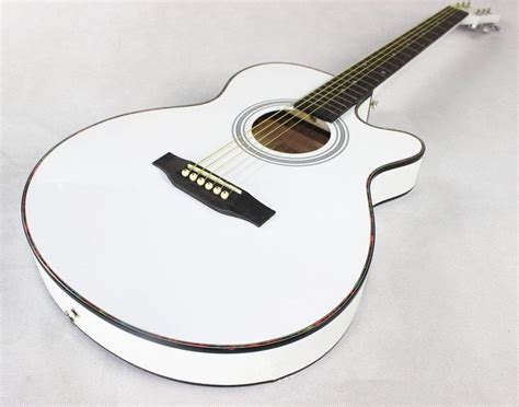 White Acoustic Guitar with Rosewood Fingerboard | Sunfield Music