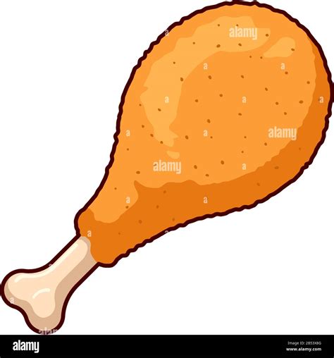 Chicken Leg Cartoon High Resolution Stock Photography and Images - Alamy