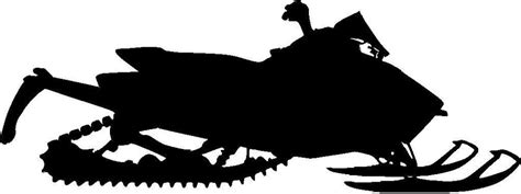 Snowmobile Silhouette Decal at GetDrawings | Free download