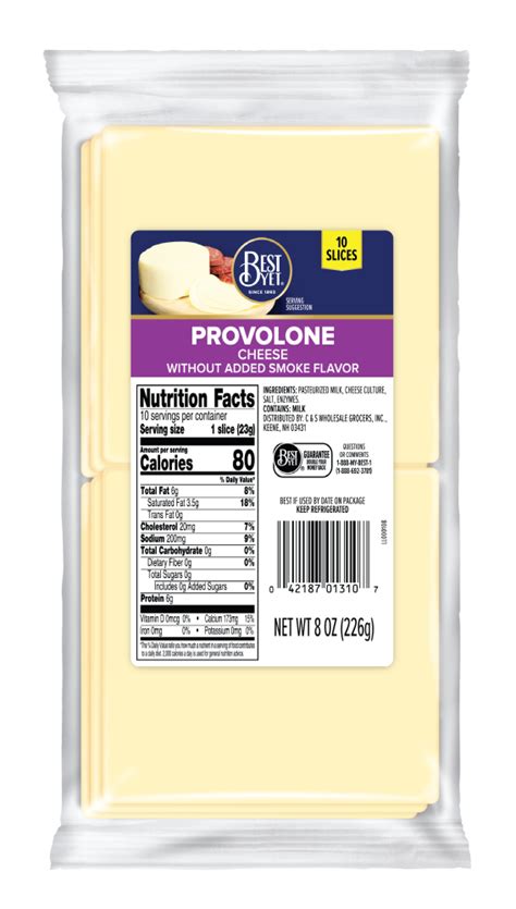 Provolone Cheese Slices - Best Yet Brand