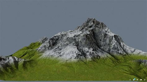 Mountain - 3D Model by Radju