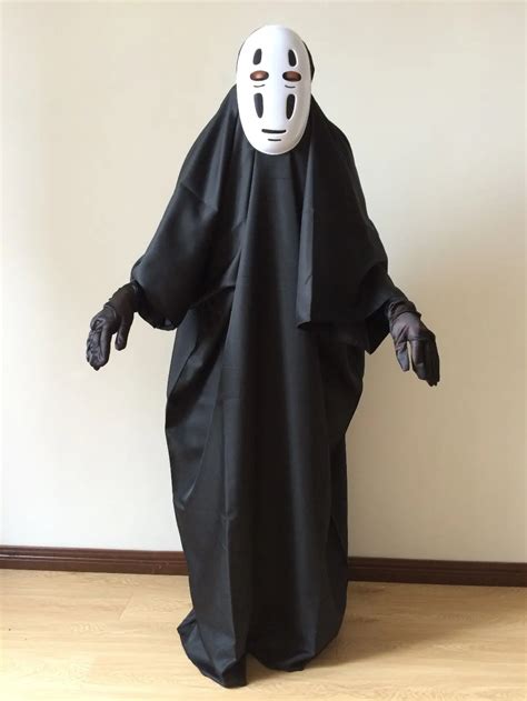 Ghibli Kaonashi Studio Halloween Spirited Away Cosplay No Face Costume Faceless-in Party DIY ...