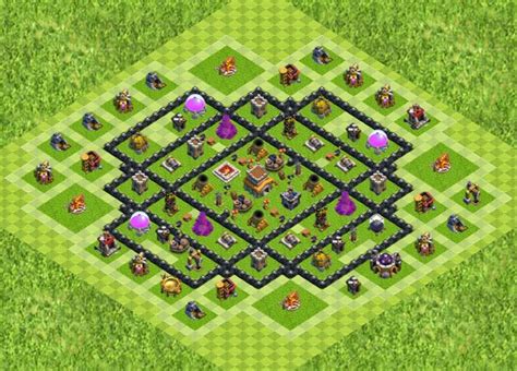 Base Designs: Town Hall 8 - War Base