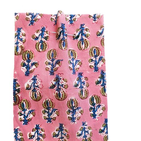 Pink Floral Printed Cotton Fabric | Cloth House • Cloth House