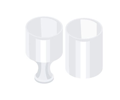 Isometric style illustration of a glasses and cups 6793172 Vector Art at Vecteezy