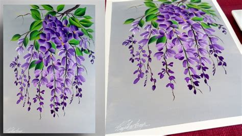 Purple Flower 12 Acrylic Painting Art & Collectibles Acrylic jan ...