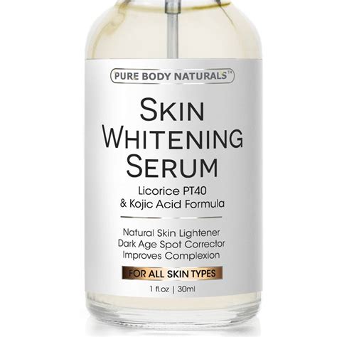 Pure Body Naturals Skin Whitening Serum - Natural Skin Whitening Cream ...