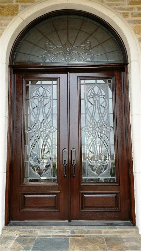 Decorative front doors with glass - kobo building