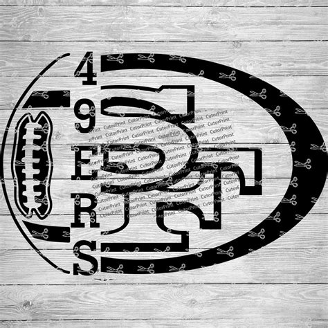 49ERS Football SVG,EPS & PNG Files - Digital Download files for Cricut ...