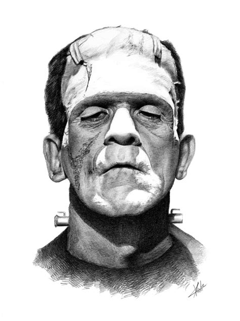 Frankensteins Monster | A4 | Graphite on Paper ... » www.christianklute.com