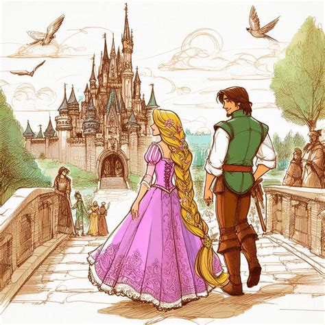 Princess Rapunzel And Eugene by Tenshichan1013 on DeviantArt