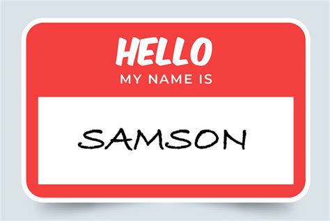 Samson Name Meaning: Origin and Significance