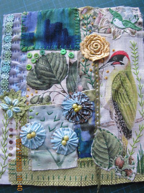 20 SLOW stitching... ideas in 2021 | slow stitching, fabric art, stitch