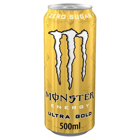 Monster Ultra Gold Energy Drink 500ml | Sports & Energy Drinks | Iceland Foods