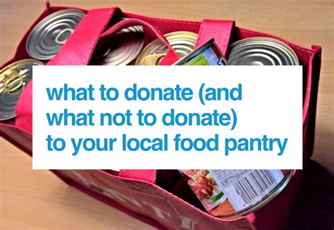 What to Donate (and What Not to Donate) to Your Local Food Pantry