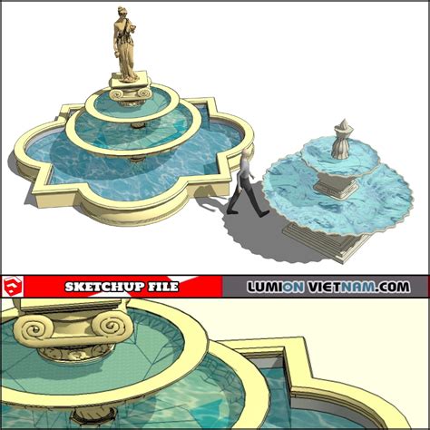 3D FOUNTAIN [SKETCHUP MODEL] - Lumion Việt Nam